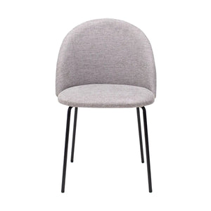 Esszimmerstuhl – Strukturstoff Bezug, Metall Gestell, Graue Farbe - Noa | Kick Collection