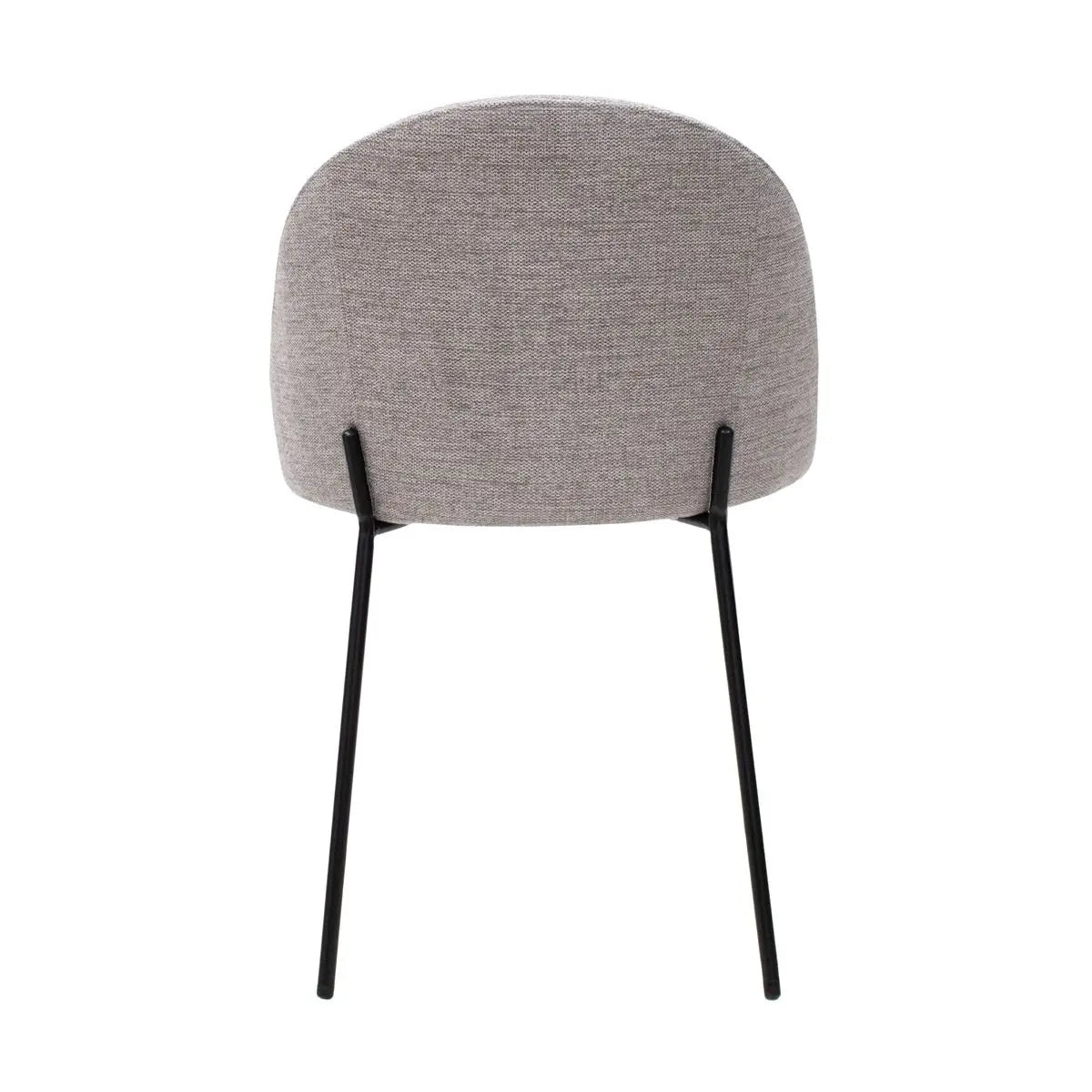 Esszimmerstuhl – Strukturstoff Bezug, Metall Gestell, Graue Farbe - Noa | Kick Collection