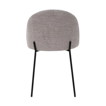 Esszimmerstuhl – Strukturstoff Bezug, Metall Gestell, Graue Farbe - Noa | Kick Collection