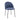 Esszimmerstuhl – Gepolsterte Sitzfläche, Blaue Oberfläche, Schlanke Form - Noa | Kick Collection