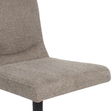 Drehstuhl – Texturstoff, Metallrahmen, 360° Drehfunktion, Taupe - Sam | Kick