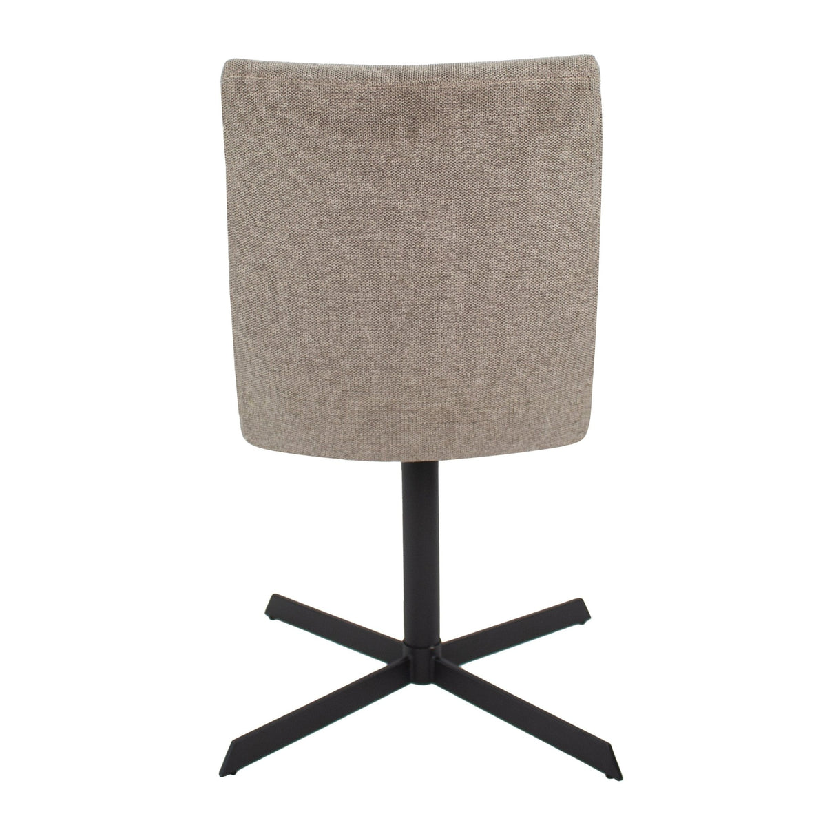 Drehstuhl – Texturstoff, Metallrahmen, 360° Drehfunktion, Taupe - Sam | Kick