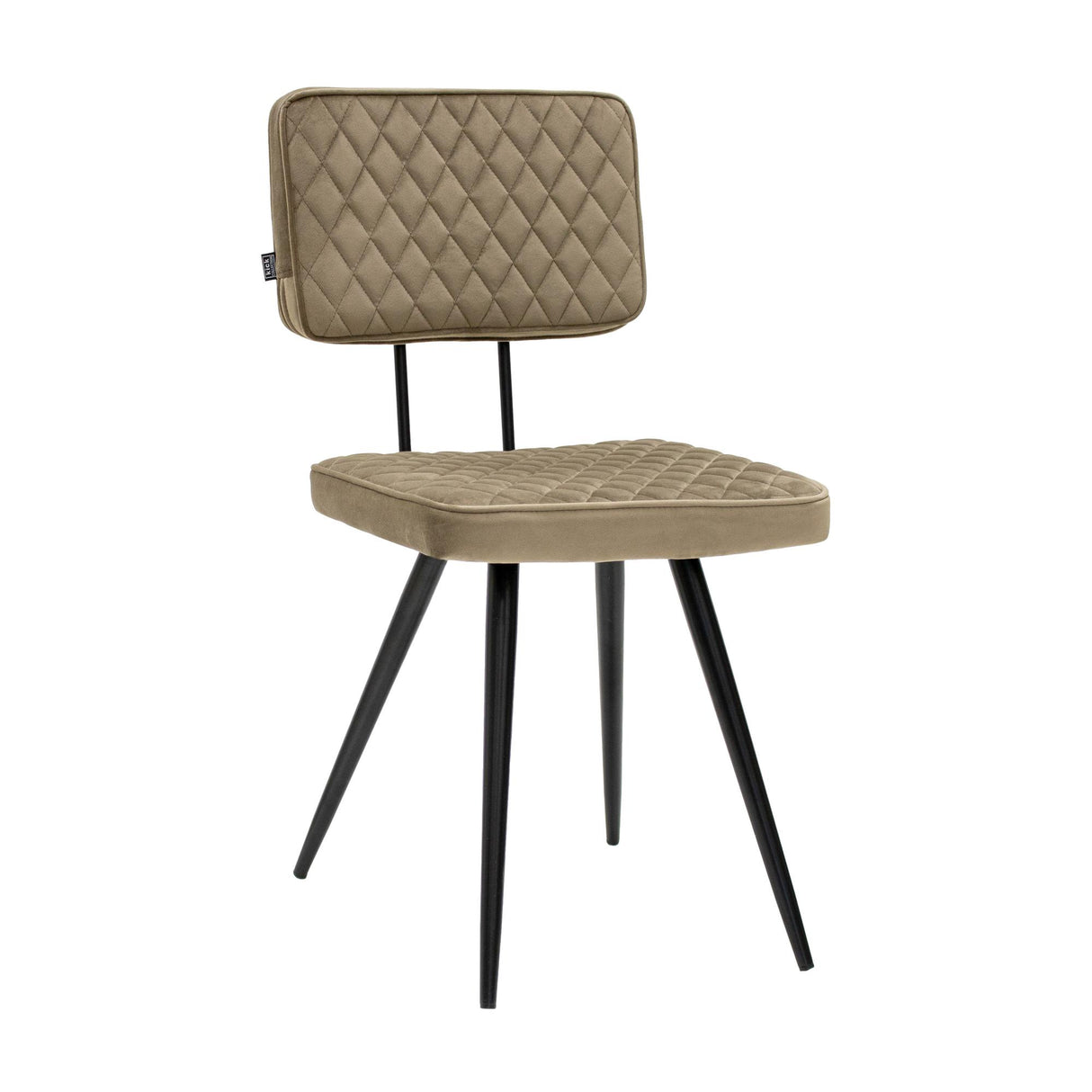 Dining Chair - Velvet Upholstery, Metal Frame, Ergonomic - Toby | Kick Collection