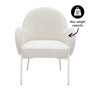 Sessel Strukturstoffbezug & Sandstein - Untergestell – Bronx | Kick Collection - Esszett Luxury | Stilvolles Wohnen mit Charakter