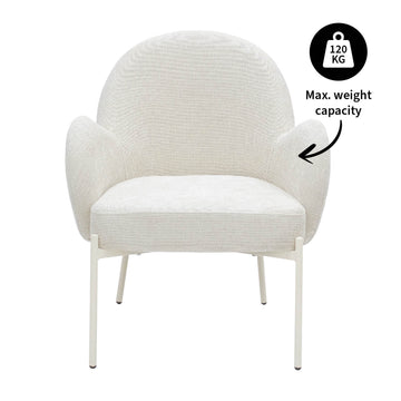Sessel Strukturstoffbezug & Sandstein - Untergestell – Bronx | Kick Collection - Esszett Luxury | Stilvolles Wohnen mit Charakter