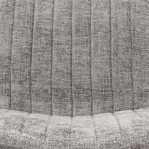 Sessel – Chenille Stoff, Metallgestell, Graue Farbe - James | Kick Collection