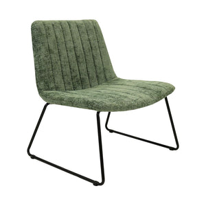 Armchair – Chenille Fabric, Metal Frame, Swivel – James | Kick Collection
