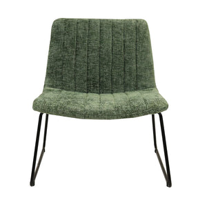 Armchair – Chenille Fabric, Metal Frame, Swivel – James | Kick Collection