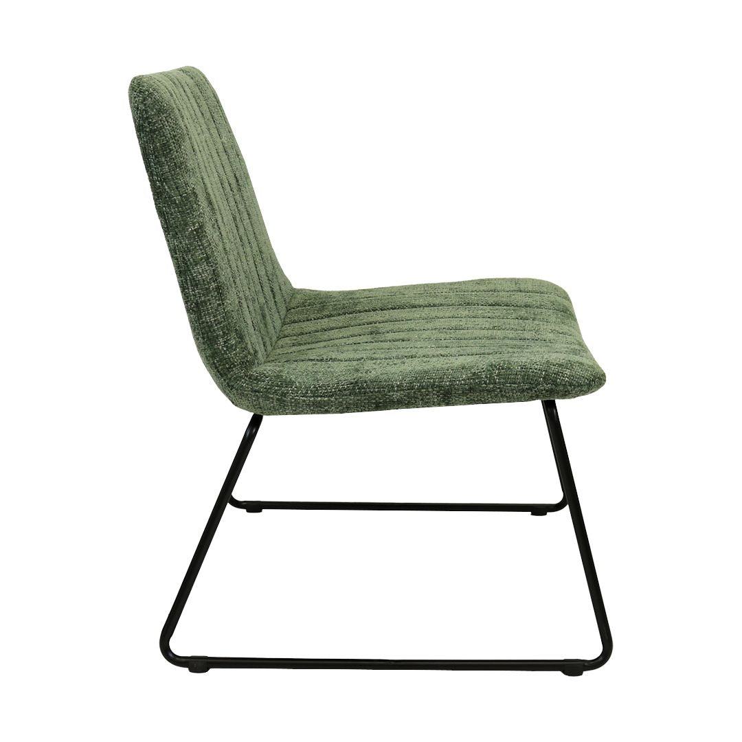 Armchair – Chenille Fabric, Metal Frame, Swivel – James | Kick Collection