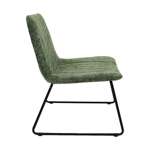 Armchair – Chenille Fabric, Metal Frame, Swivel – James | Kick Collection