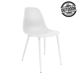 Kick Garden Armchair Nero - White