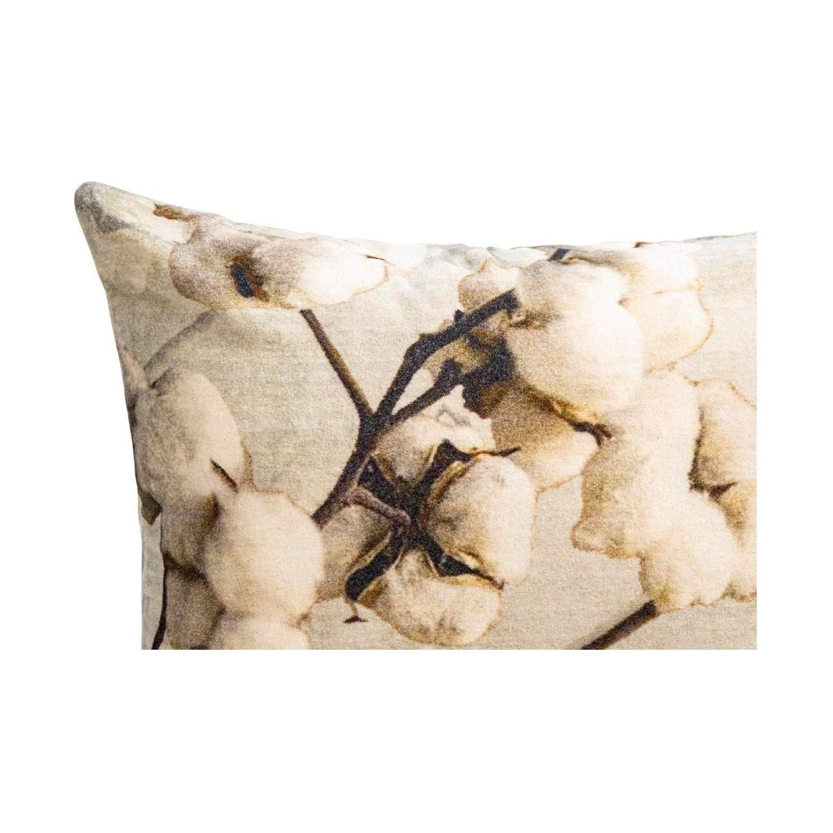 Kissen - Jash grey cotton velvet Quadrat (45 x 45 cm) von PTMD - Esszett Luxury | Stilvolles Wohnen mit Charakter