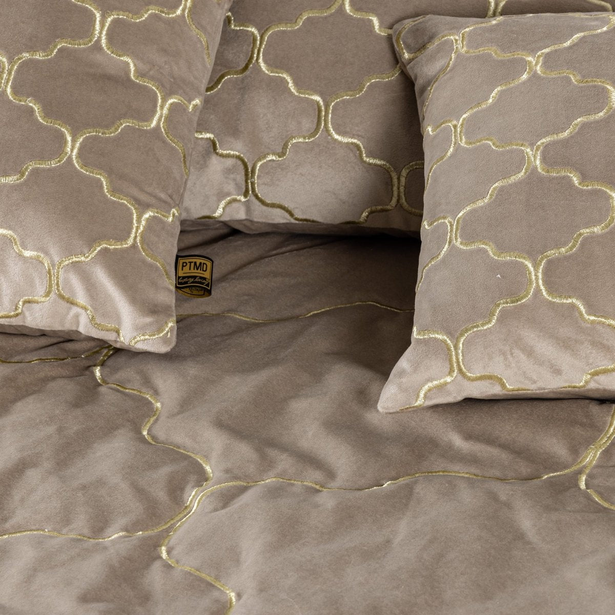 Kissen - Lizze Beige 45.0 x 3.0 x 45.0 cm von PTMD - Esszett Luxury | Stilvolles Wohnen mit Charakter