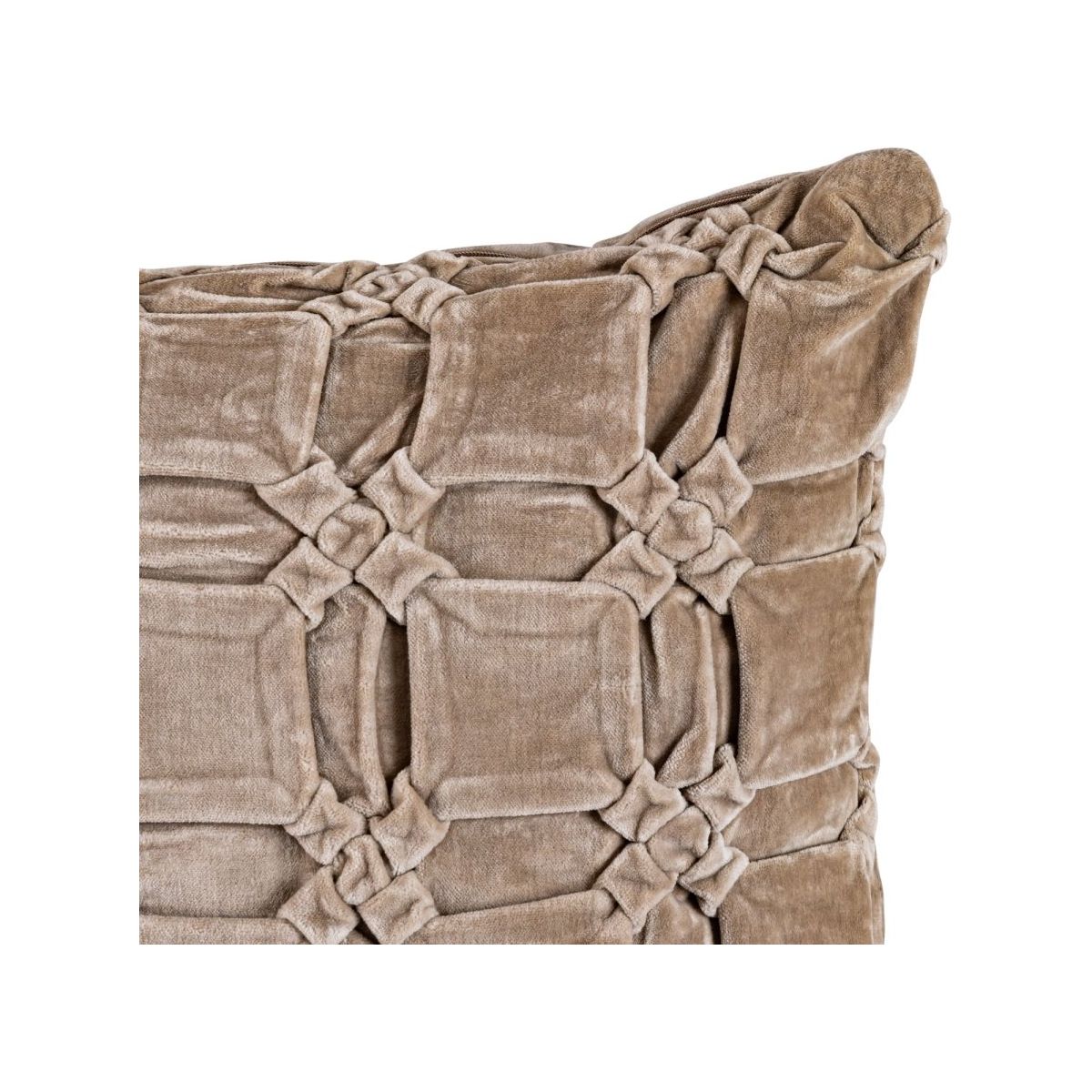 Kissen - Nasim 45.0 x 45.0 x 10.0 cm Beige 1 von PTMD - Esszett Luxury | Stilvolles Wohnen mit Charakter