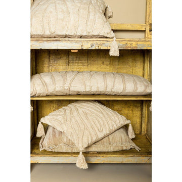 Kissen - Senny 60.0 x 3.0 x 60.0 cm Cream 1 von PTMD - Esszett Luxury | Stilvolles Wohnen mit Charakter