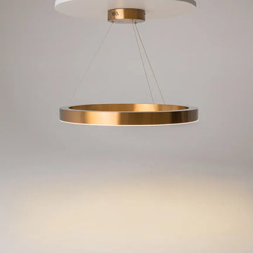 Pendelleuchte – Messing Finish, Acrylschirm, 39 W LED, IP20 Schutz, Ø60 cm - Saturno | Maytoni