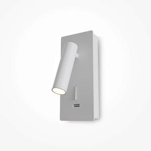 Wandleuchte – Weißes Metall, 3 W Leistung, Warmweiß, 18,6 cm Höhe - Mirax | Maytoni