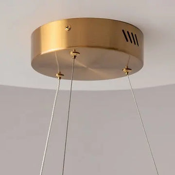 Pendelleuchte – Messing Finish, Acrylschirm, 58 W LED, IP20 Schutz, Ø80 cm - Saturno | Maytoni