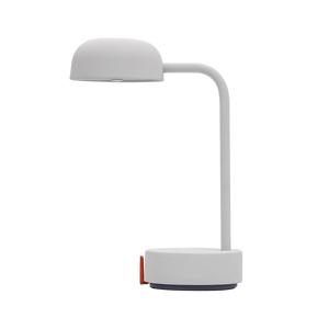 LED-Tischleuchte in Cloudy White mit dimmbarer Beleuchtung, kabellosem Design und wiederaufladbarem Akku – Fokus | Kooduu