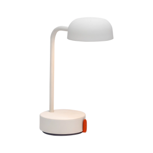 LED-Tischleuchte in Cloudy White mit dimmbarer Beleuchtung, kabellosem Design und wiederaufladbarem Akku – Fokus | Kooduu