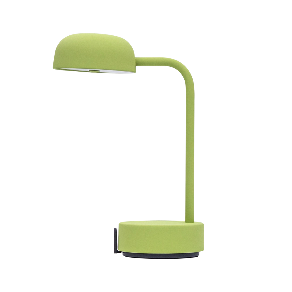 LED-Tischleuchte in Moss mit dimmbarer Beleuchtung, kabellosem Design und wiederaufladbarem Akku – Fokus | Kooduu