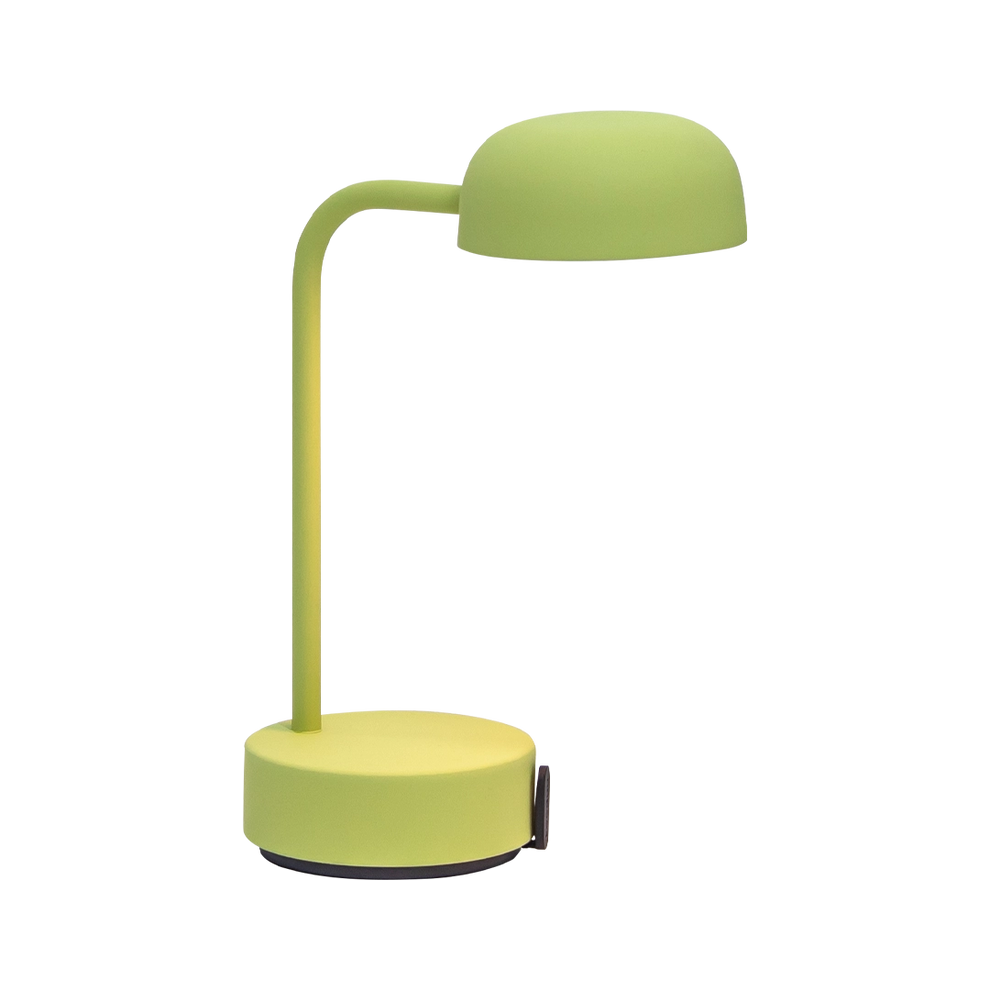 LED-Tischleuchte in Moss mit dimmbarer Beleuchtung, kabellosem Design und wiederaufladbarem Akku – Fokus | Kooduu