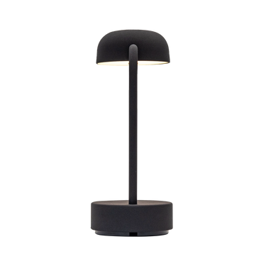 LED-Tischleuchte in Anthrazit mit dimmbarer Beleuchtung, kabellosem Design und wiederaufladbarem Akku – Fokus | Kooduu