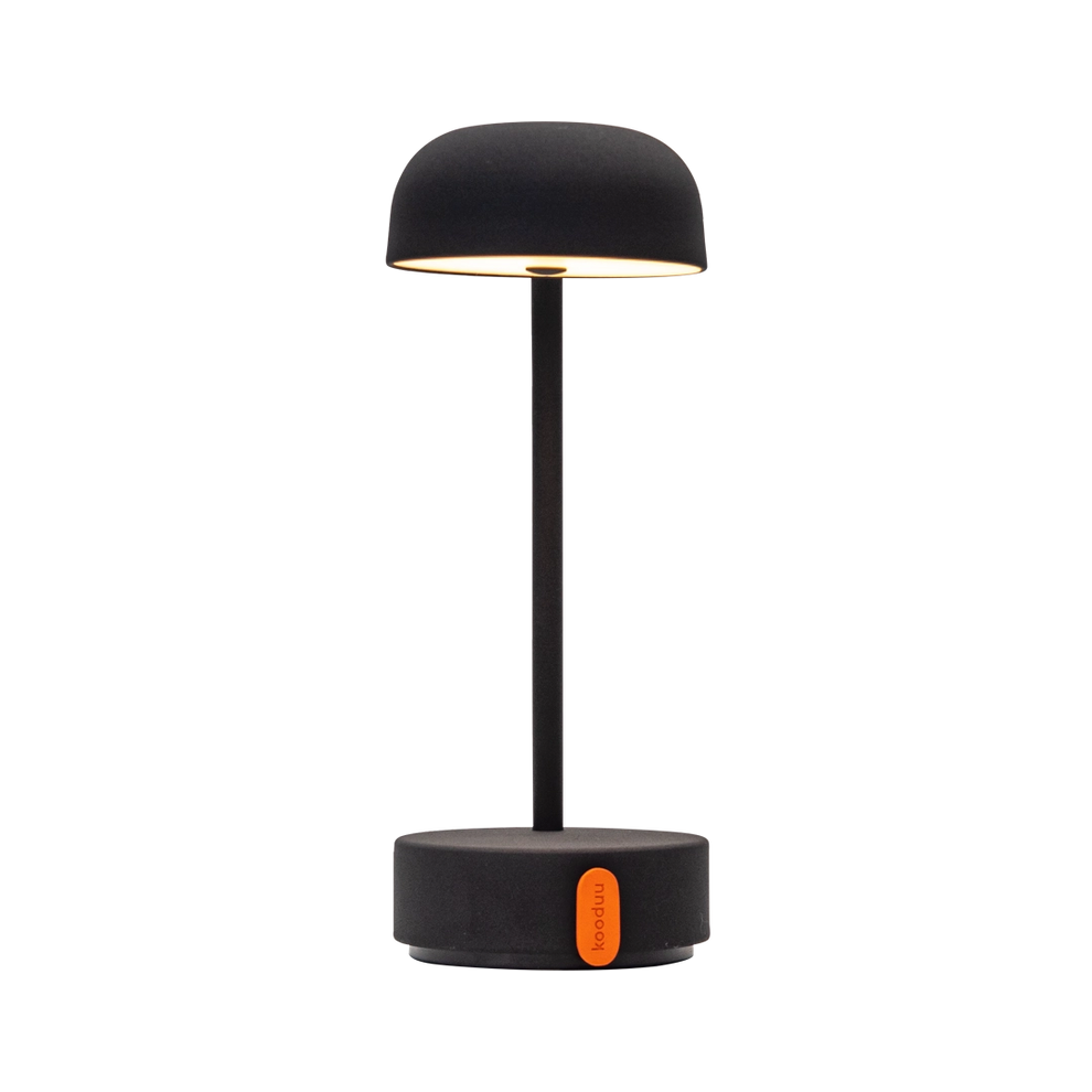 LED-Tischleuchte in Anthrazit mit dimmbarer Beleuchtung, kabellosem Design und wiederaufladbarem Akku – Fokus | Kooduu