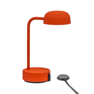 LED Table Lamp in Orange with Dimmable Lighting, Cordless Design, and Rechargeable Battery – Focus | Kooduu