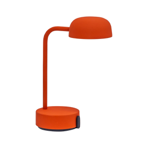 LED Table Lamp in Orange with Dimmable Lighting, Cordless Design, and Rechargeable Battery – Focus | Kooduu