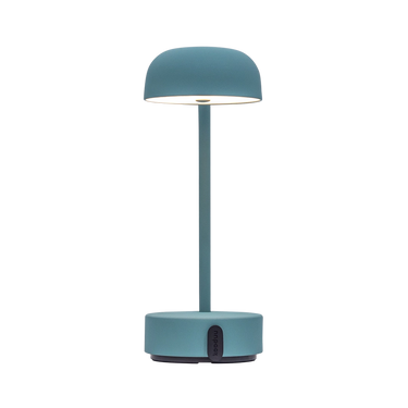 LED-Tischleuchte in Smoky Teal mit dimmbarer Beleuchtung, kabellosem Design und wiederaufladbarem Akku – Fokus | Kooduu