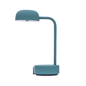 LED-Tischleuchte in Smoky Teal mit dimmbarer Beleuchtung, kabellosem Design und wiederaufladbarem Akku – Fokus | Kooduu