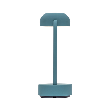 LED-Tischleuchte in Smoky Teal mit dimmbarer Beleuchtung, kabellosem Design und wiederaufladbarem Akku – Fokus | Kooduu