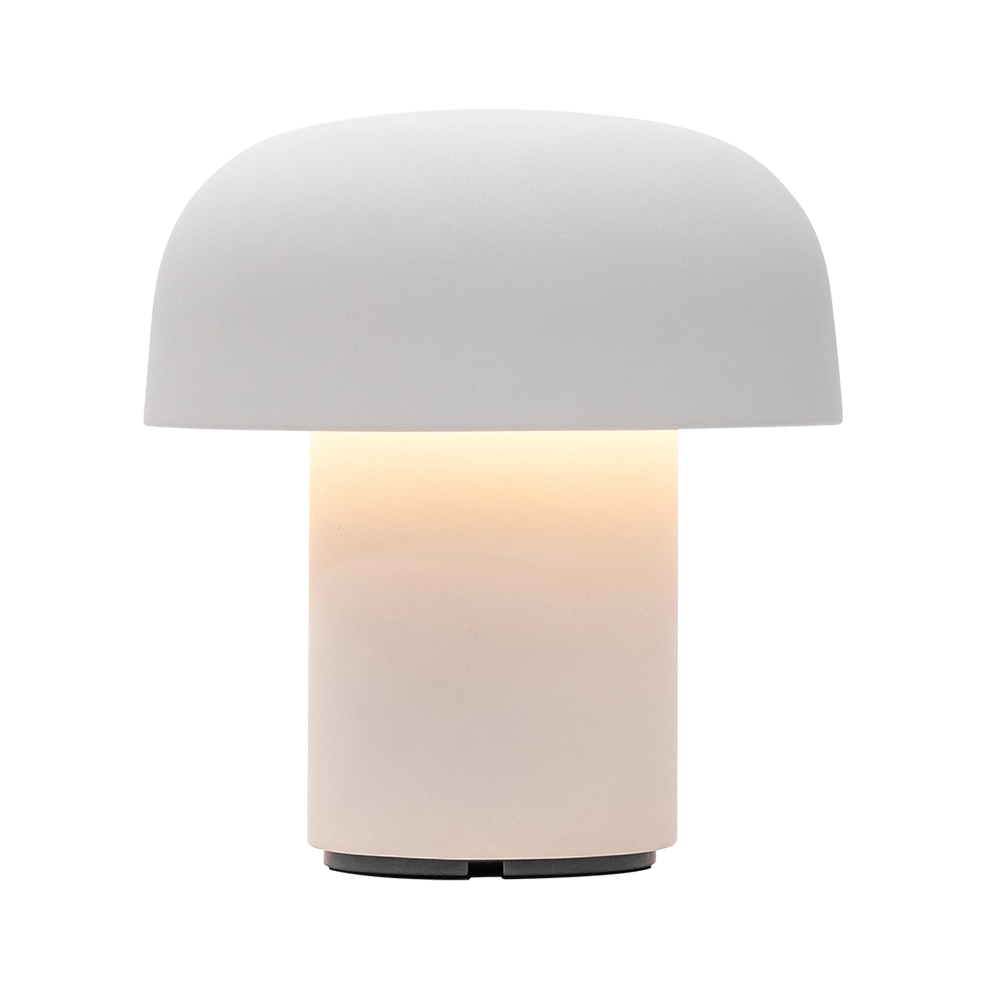 LED-Tischleuchte in Cloudy White mit dimmbarer Beleuchtung, kabellosem Design und wiederaufladbarem Akku – Sensa | Kooduu