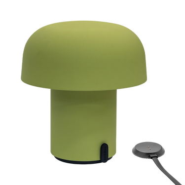 LED-Tischleuchte in Moss mit dimmbarer Beleuchtung, kabellosem Design und wiederaufladbarem Akku – Sensa | Kooduu