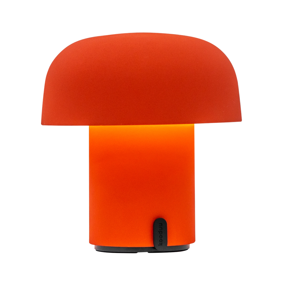 LED Table Lamp in Orange with Dimmable Lighting, Cordless Design, and Rechargeable Battery – Sensa | Kooduu