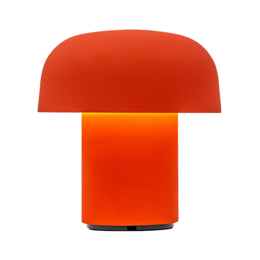 LED-Tischleuchte in Orange mit dimmbarer Beleuchtung, kabellosem Design und wiederaufladbarem Akku – Sensa | Kooduu