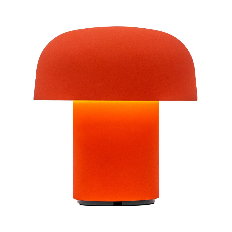 LED Table Lamp in Orange with Dimmable Lighting, Cordless Design, and Rechargeable Battery – Sensa | Kooduu