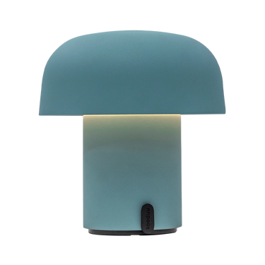 LED-Tischleuchte in Smoky Teal mit dimmbarer Beleuchtung, kabellosem Design und wiederaufladbarem Akku – Sensa | Kooduu