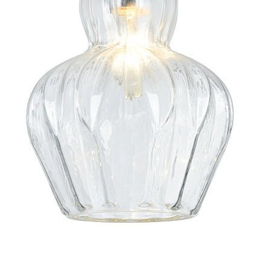 Pendelleuchte mit Nickel - Finish und transparentem Glas im modernen Design – Eustoma | Maytoni - Esszett Luxury | Stilvolles Wohnen mit Charakter