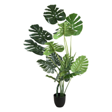 Kunstpflanze - Monstera in schwarzem Topf von PTMD - Esszett Luxury | Stilvolles Wohnen mit Charakter