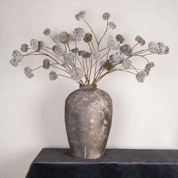 Artificial branch with clematis seeds, brown dried-look, and high-quality material feel | PTMD