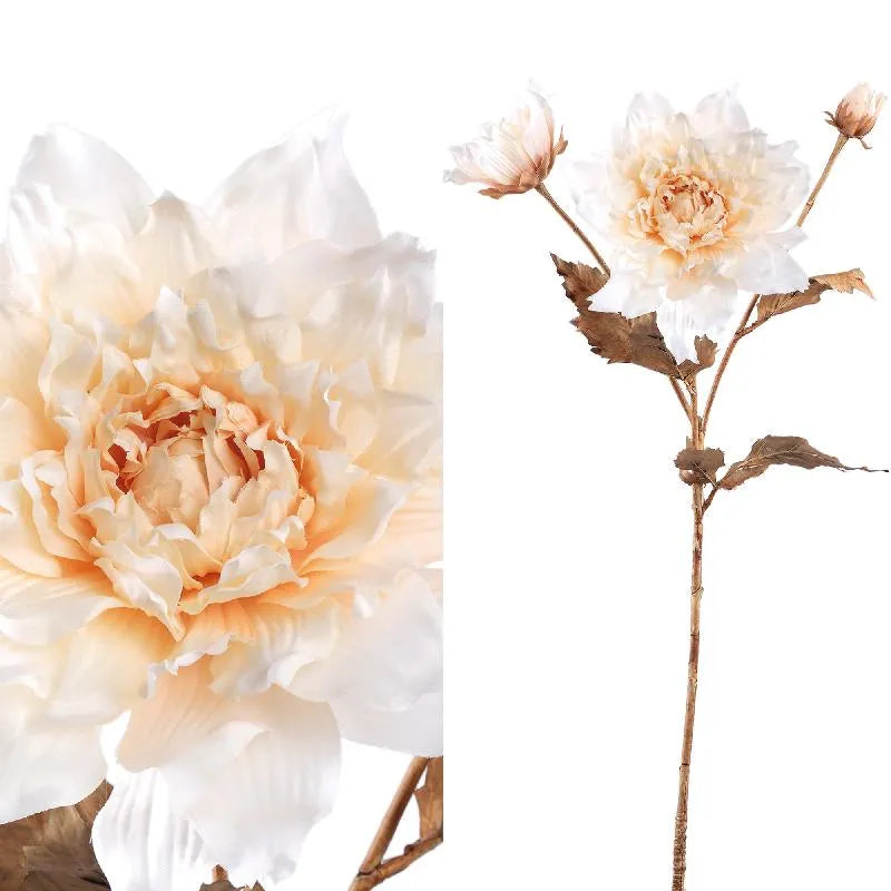 Artificial branch with a delicate floral aesthetic, natural dried look, and elegant material effect – Dahlia | PTMD