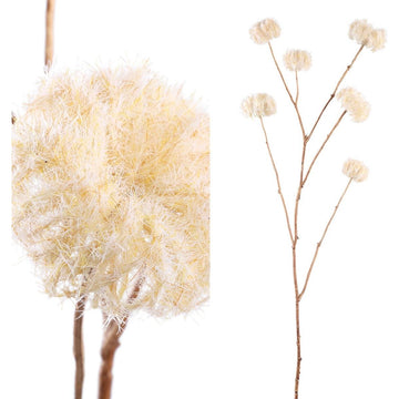 Kunstzweig - getrocknete Clematis Blüten x6 von PTMD - Esszett Luxury | Stilvolles Wohnen mit Charakter