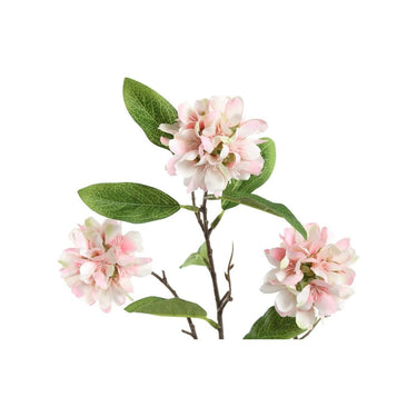 Kunstzweig - rosa Gartenblume mit Blättern von PTMD - Esszett Luxury | Stilvolles Wohnen mit Charakter