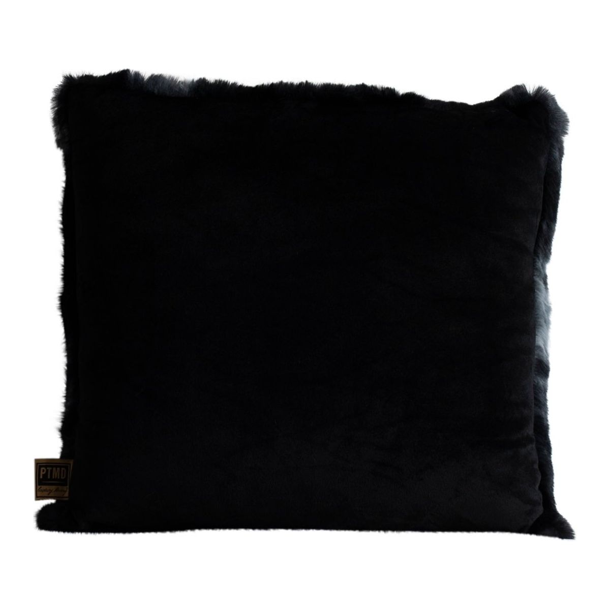 Kuschelkissen - faux fur klein Schwarz von PTMD - Esszett Luxury | Stilvolles Wohnen mit Charakter