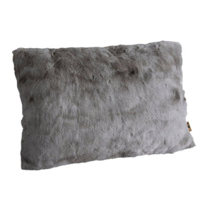 Kuschelkissen - faux fur rechteckig Grau von PTMD - Esszett Luxury | Stilvolles Wohnen mit Charakter