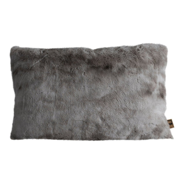 Kuschelkissen - faux fur rechteckig Grau von PTMD - Esszett Luxury | Stilvolles Wohnen mit Charakter