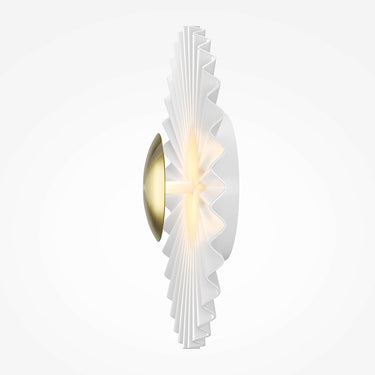 Wandleuchte Gebürstetes Messing, Glasschirm, integrierte LED – Fiore | Maytoni