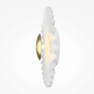 Wall light Brushed brass, glass shade, integrated LED - Fiore | Maytoni